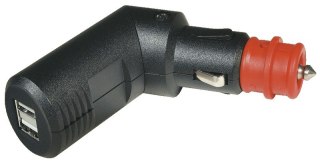 Podwójna wtyczka ładowania USB, kątowa 5V 2x2,5A