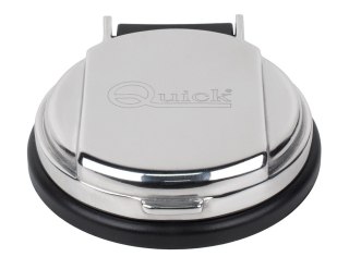 Przełącznik nożny czarny z osłoną ze stali nierdzewnej NA DÓŁ