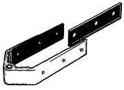 Dystans do mocowania steru 102mm o grubości 1/16 "