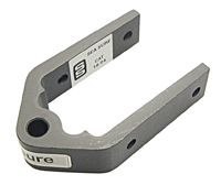 Górne mocowanie steru 38mm aluminium czarne 10mm sworzeń