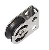 Kółko stałe, pionowe / poziome, nylonowe 25 x 8 mm