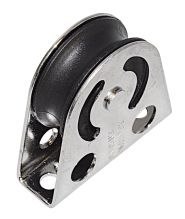 Kółko stałe w pionie / poziomie. Nylon 38 x 10 mm