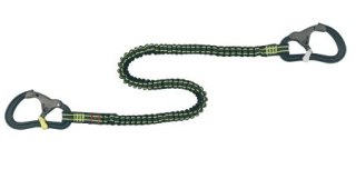 PROLINE Lifeline 2m elastyczny 2 haczyki bezpieczeństwa