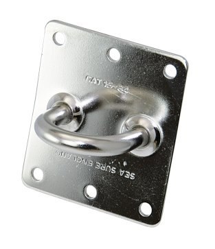 Płyta masztu ze stali nierdzewnej 63 x 75 mm płaska