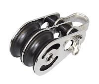 Podwójny blok z odłączaną szeklą nylonową 25 x 8 mm