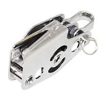 Podwójny blok z zaciskiem szczelinowym Nylon 25 x 8 mm