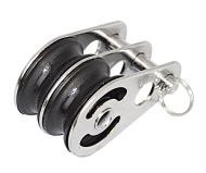 Podwójny blok z zawleczką 25 x 8 mm nylon