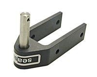 Ster górny. 44mm aluminium czarne z 10mm bolcem