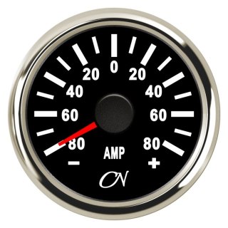 Amperomierz instrumentalny CN max 80A czarny / chrom