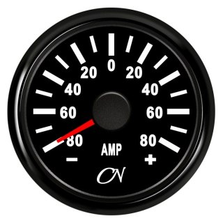 Amperomierz instrumentalny CN max 80A czarny / czarny