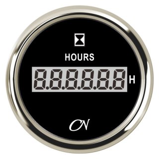 Licznik godzin CN cyfrowy czarny / chrom