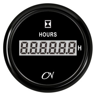 Licznik godzin pracy CN-Instrument, cyfrowy, CZARNY