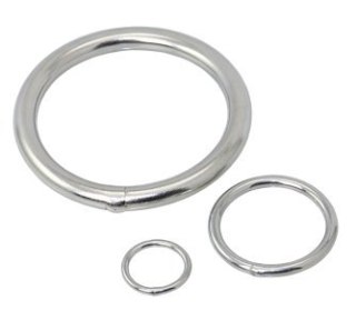 Pierścień ze stali nierdzewnej 10mm x 75mm Ø Opakowanie = 10 sztuk