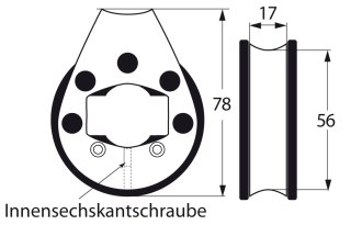 Reefleinenbl. do łożysk kulkowych 25mm kłonic