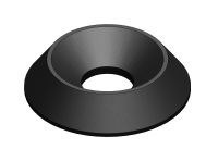 Rozety czarne fa. Wkręty z łbem stożkowym 5 mm 20 szt.