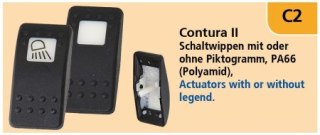 Przełącznik kołyskowy - piktogram kotwica Contura V.