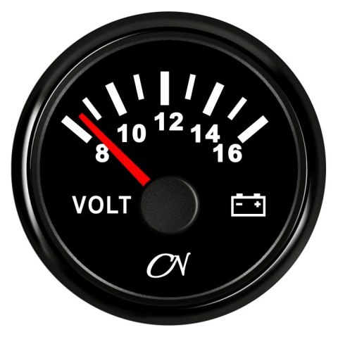 Woltomierz instrumentalny CN 12V czarny / czarny