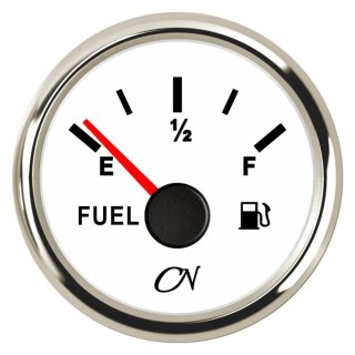 Wskaźnik zbiornika paliwa CN przyrząd biały / chrom