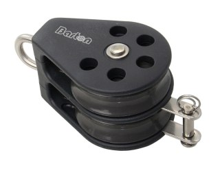 Wydajny podwójny blok w rozmiarze 2 oczka + łożysko kulkowe UB