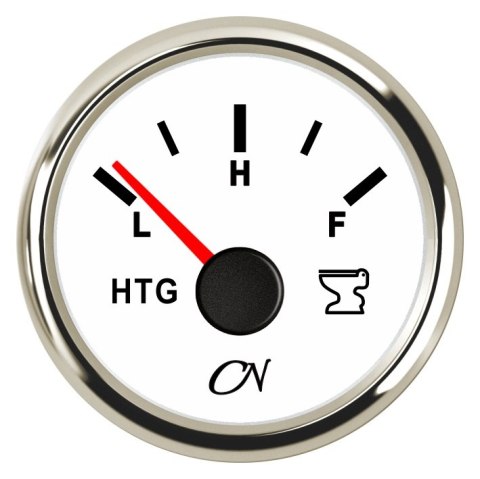 Wyświetlacz zbiornika toaletowego CN Instrument biały / chrom