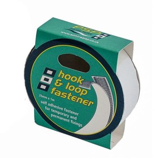 Hook and Loop Self Adhesive - taśma do mocowania na rzep biała/czarna