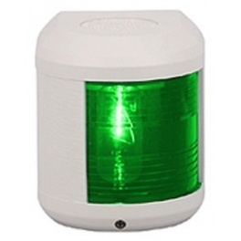 Lampa nawigacyjne burta prawa AQUASIGNAL 41 światło sterburty 24V obudowa biała