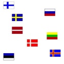 Flaga ESTONIA 20 x 30 cm