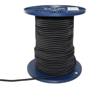 Linka żeglarska gumowa "ALSTER" od 3 do 10mm CZARNA