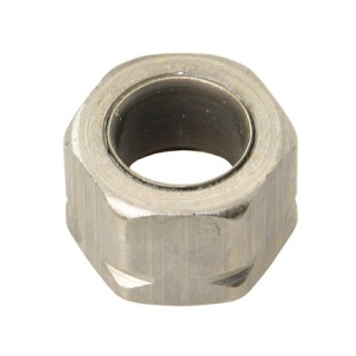 Niklowana nakrętka łącząca do węża 3/8 " - Mosiądz niklowany