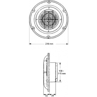 Wentylator solarny jachtowy SMART VENT 300 z kapturem ze stali nierdzewnej