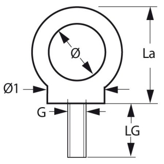 Ucho prowadzące linę ze stali nierdzewnej do montażu na pokładzie