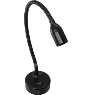 Lampka na gęsiej szyi, 12V światło białe i czerwone.