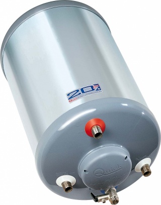 Kocioł do jachtu i kampera z wężownicą i grzałką 500W -15, 20, 25, 30, 40 litrów - 220V Nautic BX