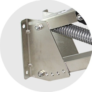 Pantograf, wspornik silnika ze stali nierdzewnej, 5 stopniowa regulacja.