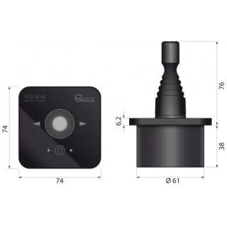 Joysticki sterowania sterów strumieniowych QUICK