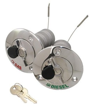 Szyjka wlewu benzyny 2"zamykana na klucz