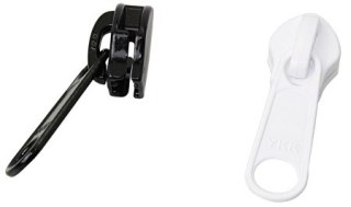 Pojedynczy suwak VP czarny do zamka spiralnego - 1 sztuka