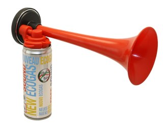 Klakson z nabojem gazowym