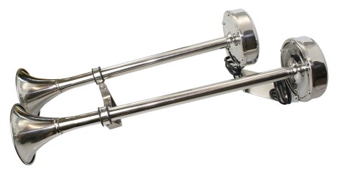 Klakson ze stali nierdzewnej podwójny 12V 450mm 108db