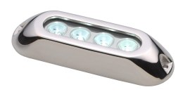 Lampa podwodna 2 LED niebieska 12-24V