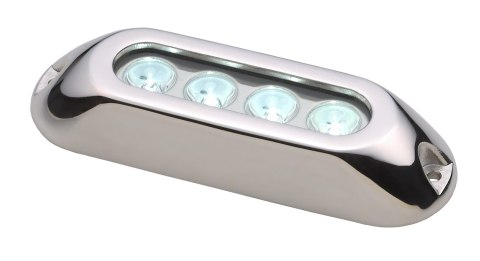 Lampa podwodna 4 LED niebieska 12-24V