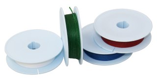 Nici do olinowania 30m x 1,0mm plecione woskowane czarne