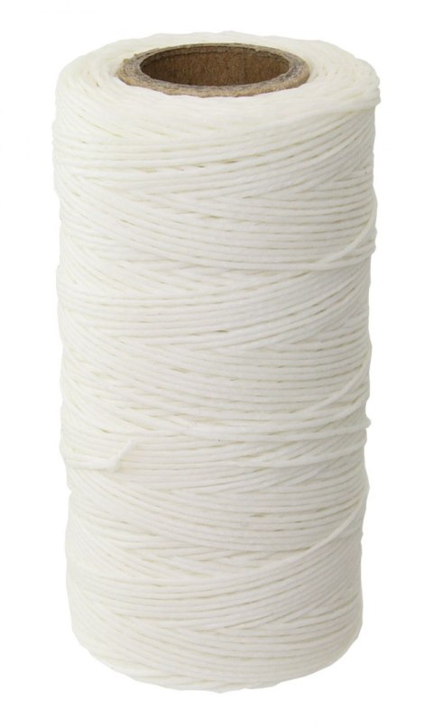 Nić polestrowa biała gruba woskowana (szpula 160m) do Speedy Stitcher