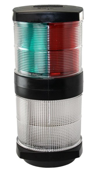 Lampa nawigacyjna HELLA2984 TRÓJKOLOROWA KOTWA 12V BAY15d czarna