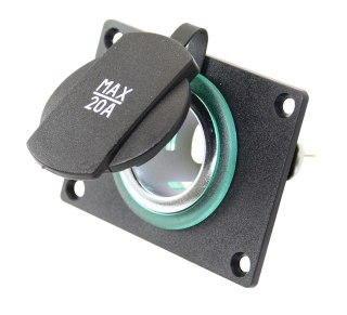 Gniazdo do zabudowy z osłoną i płytą montażową