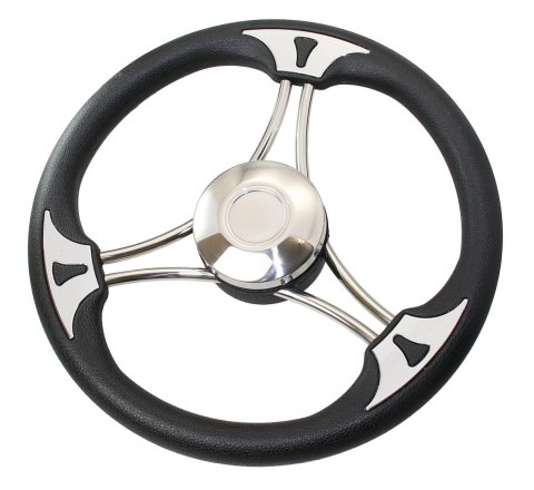 Kierownica VS03 w kolorze czarnym Ø350mm 3 szprychy