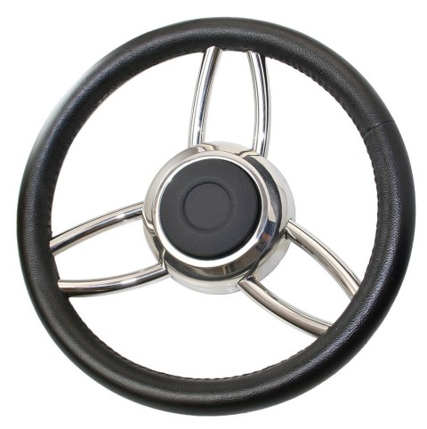 Kierownica VS13 w kolorze czarnym Ø350mm 3 szprychy
