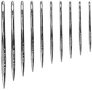 Kołczan z 20 mieszanymi igłami żeglarskimi (#14-18+2sp.)