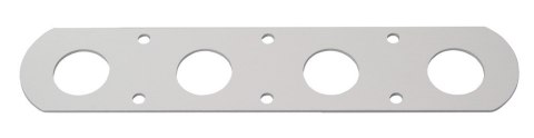 Listwa rogowa RUTGERSON 220x45x2mm anoda srebrna.