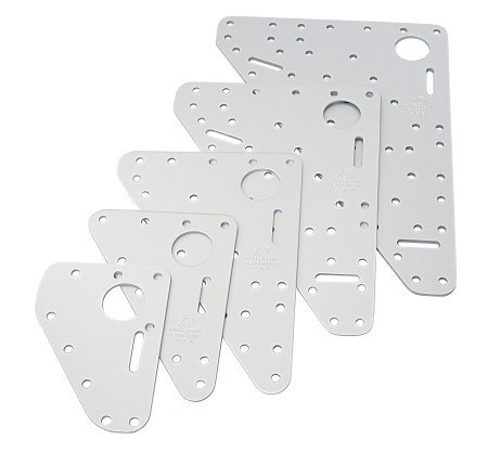 Zagłówek RUTGERSON 135x185x220mm srebrny anod.